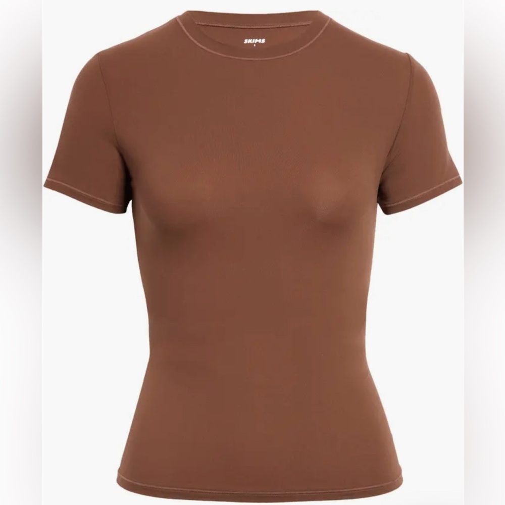 Skims Fits Everybody Short Sleeve T Shirt - Cocoa